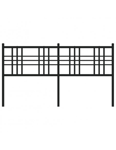 Testiera in Metallo Nero 160 cm