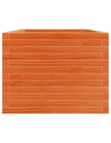 Fioriera Giardino Marrone Cera 90x60x46 cm Legno Massello Pino