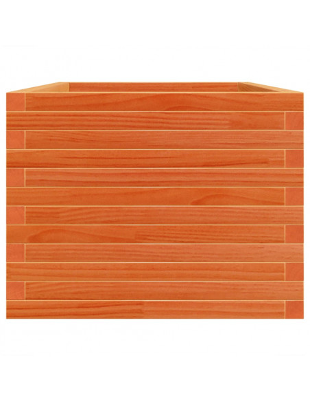 Fioriera Giardino Marrone Cera 90x60x46 cm Legno Massello Pino