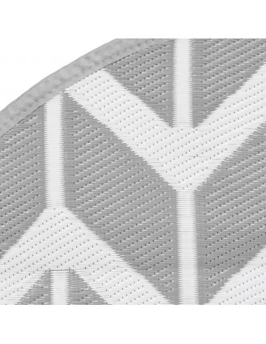 Tappeto da Esterno Grigio Ø200 cm in PP