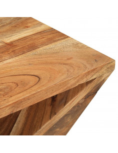 Tavolino 35x35x55 cm in Legno Massello di Acacia 2