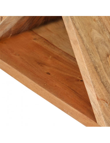 Tavolino 35x35x55 cm in Legno Massello di Acacia