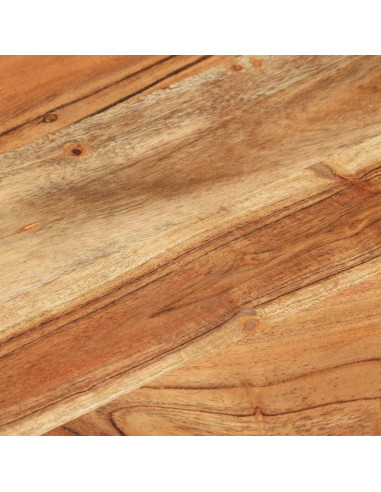 Tavolino 35x35x55 cm in Legno Massello di Acacia