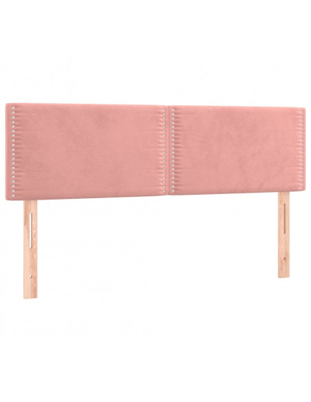 Testiere 2 pz Rosa 72x5x78/88 cm in Velluto