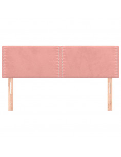 Testiere 2 pz Rosa 72x5x78/88 cm in Velluto 2