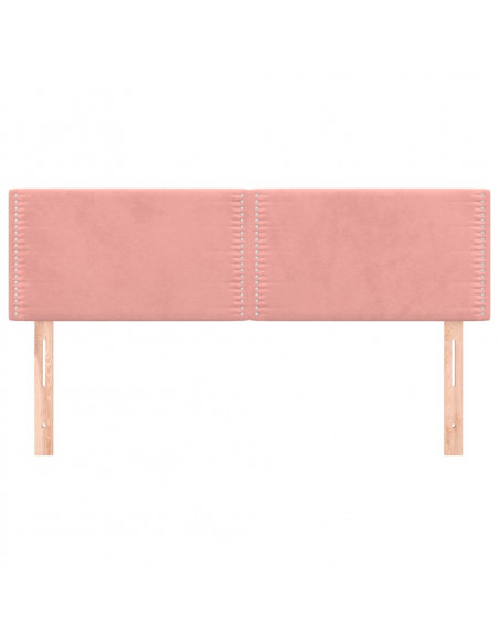 Testiere 2 pz Rosa 72x5x78/88 cm in Velluto