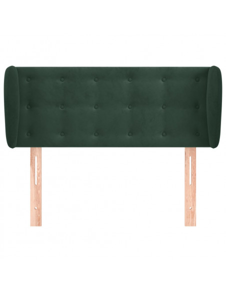 Testiera ad Orecchio Verde Scuro 93x23x78/88 cm in Velluto