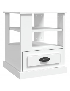 Tavolino Bianco 50x50x60 cm in Legno Multistrato 2