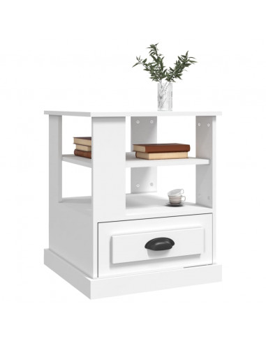 Tavolino Bianco 50x50x60 cm in Legno Multistrato