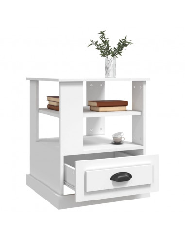 Tavolino Bianco 50x50x60 cm in Legno Multistrato