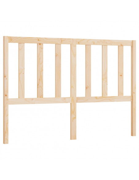 Testiera per Letto 146x4x100 cm in Legno Massello di Pino