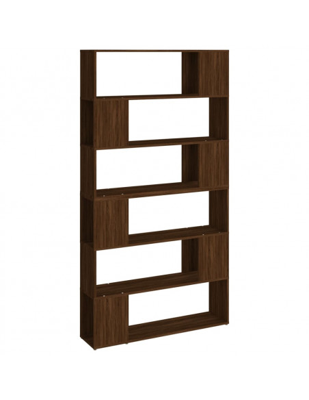 Libreria/Divisorio Rovere Marrone 100x24x188 cm