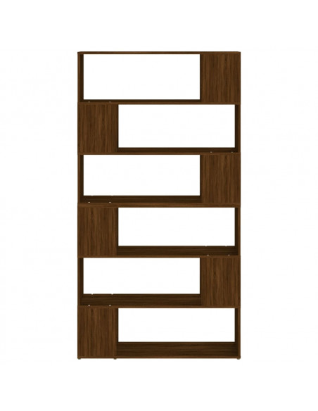 Libreria/Divisorio Rovere Marrone 100x24x188 cm