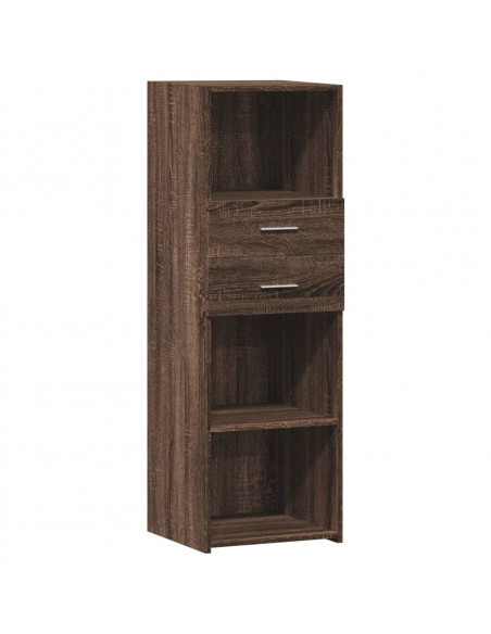 Credenza Rovere Marrone 40x42,5x124 cm in Legno Multistrato