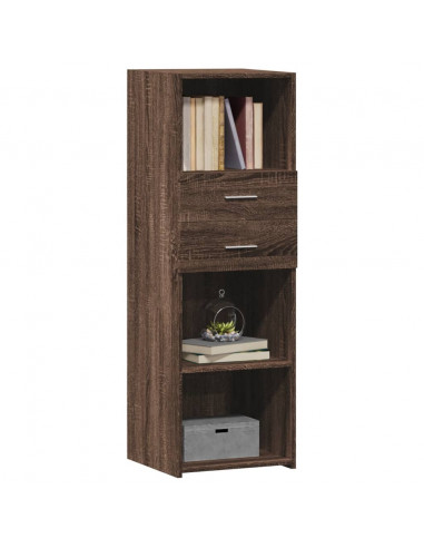 Credenza Rovere Marrone 40x42,5x124 cm in Legno Multistrato