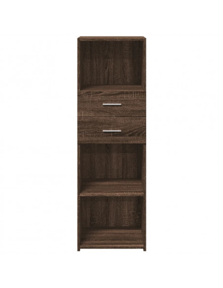 Credenza Rovere Marrone 40x42,5x124 cm in Legno Multistrato