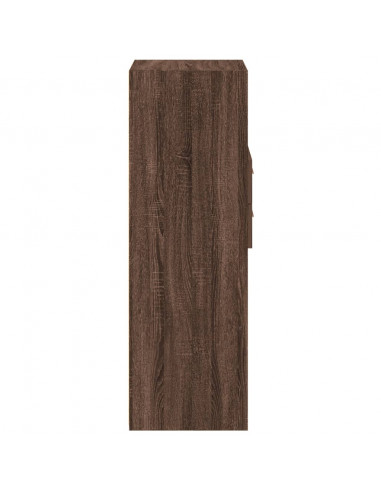 Credenza Rovere Marrone 40x42,5x124 cm in Legno Multistrato