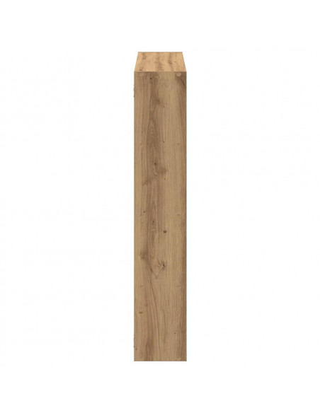 Mensola a Muro Cubo 12 Scomparti Truciolato Rovere Artigianale