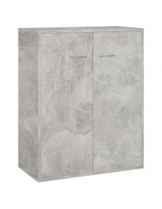 Credenza Grigio Cemento 60x30x75 cm in Legno Multistrato 2