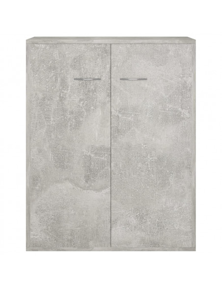 Credenza Grigio Cemento 60x30x75 cm in Legno Multistrato