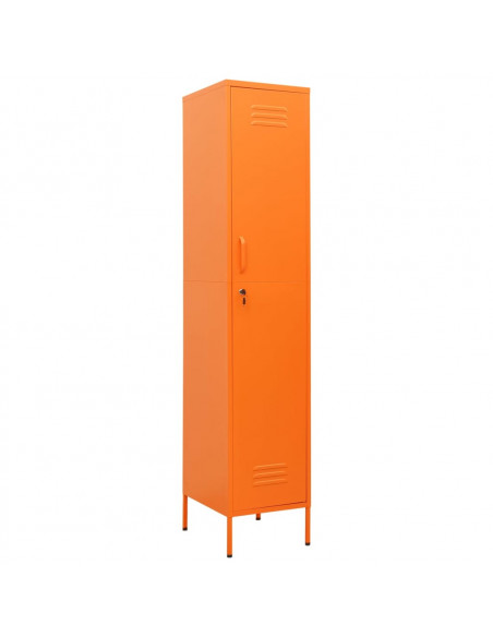 Armadio Arancione 35x46x180 cm in Acciaio