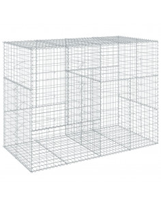 Cesto Gabbione con Copertura 200x100x150 cm in Ferro Zincato 2