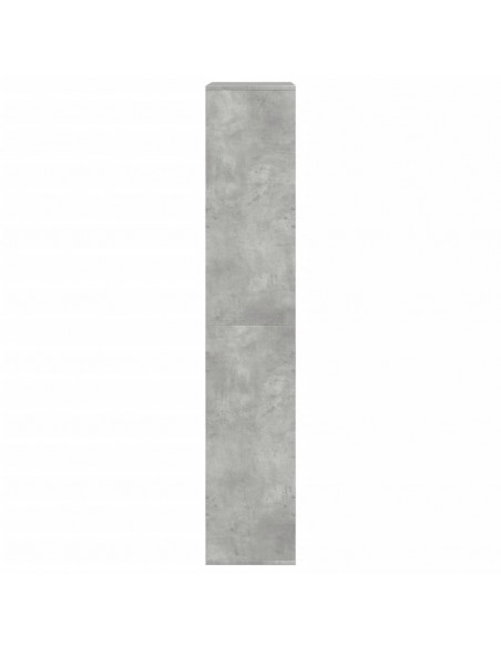 Libreria Grigio Cemento 100x33x175 cm in Legno Multistrato