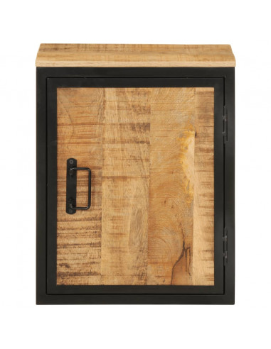 Mobile da Bagno 40x30x50 cm in Legno Massello di Mango e Ferro