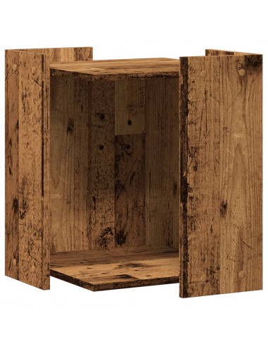 Recinto Lettiera Gatti Grigio Sonoma 60x40x40 cm in Truciolato