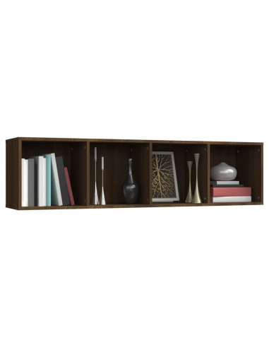 Libreria/Mobile TV Rovere Marrone 143x30x36cm Legno Multistrato