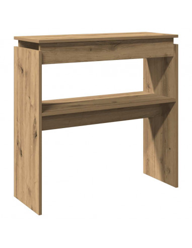 Tavolo Consolle Rovere Artigianale 80x30x80 cm in Truciolato