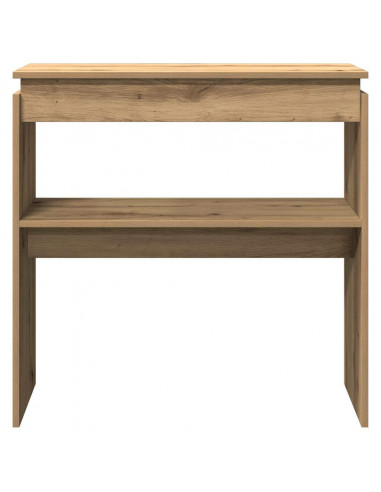 Tavolo Consolle Rovere Artigianale 80x30x80 cm in Truciolato