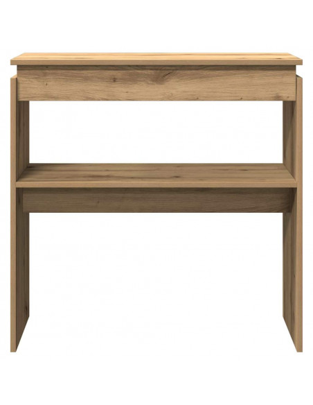 Tavolo Consolle Rovere Artigianale 80x30x80 cm in Truciolato
