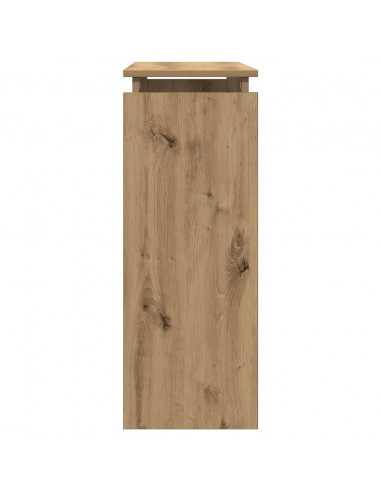 Tavolo Consolle Rovere Artigianale 80x30x80 cm in Truciolato