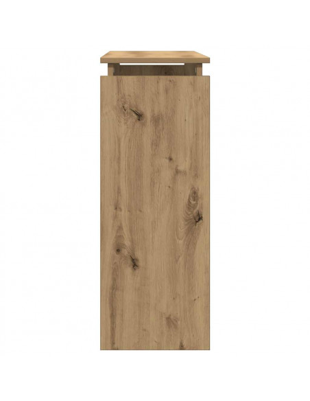 Tavolo Consolle Rovere Artigianale 80x30x80 cm in Truciolato