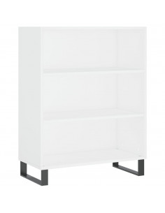 Credenza Bianca 69,5x34x180 cm in Legno Multistrato 2