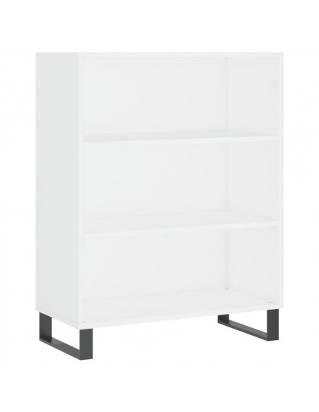 Credenza Bianca 69,5x34x180 cm in Legno Multistrato