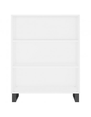 Credenza Bianca 69,5x34x180 cm in Legno Multistrato