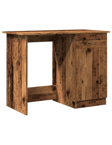 Scrivania Legno Antico 100x50x76 cm in Legno Multistrato