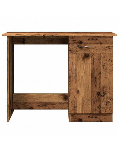 Scrivania Legno Antico 100x50x76 cm in Legno Multistrato