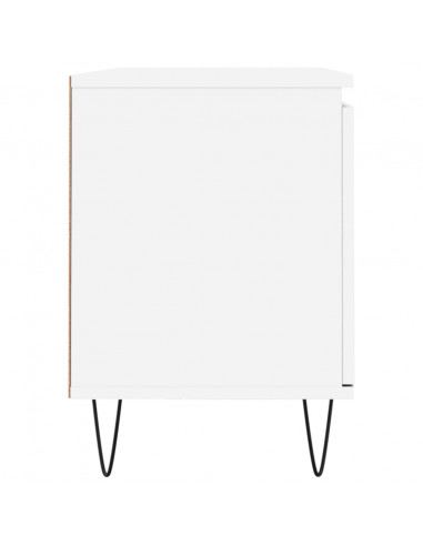 Mobile Porta TV Bianco 104x35x50 cm in Legno Multistrato
