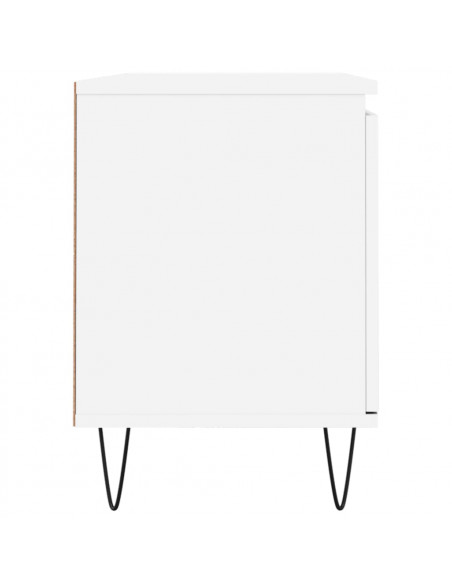 Mobile Porta TV Bianco 104x35x50 cm in Legno Multistrato