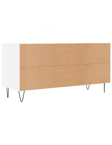 Mobile Porta TV Bianco 104x35x50 cm in Legno Multistrato