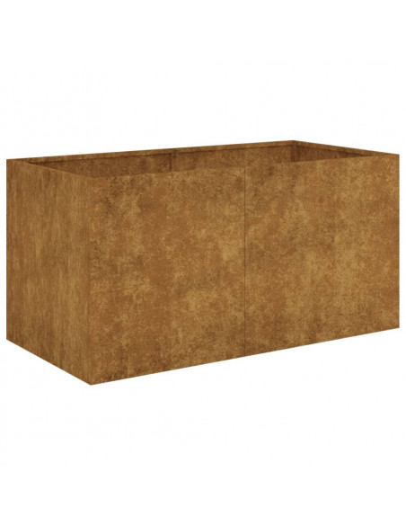 Fioriera 80x40x40 cm in Acciaio Corten