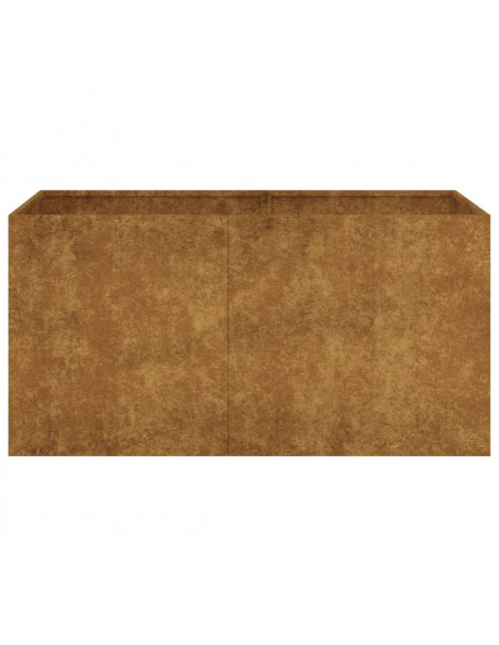 Fioriera 80x40x40 cm in Acciaio Corten