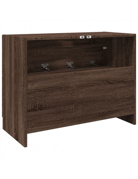 Mobile Lavabo Rovere Fumo 78x37x59 cm in Truciolare