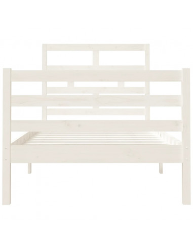 Giroletto Bianco 90x190 cm Single in Legno Massello