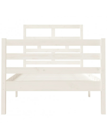 Giroletto Bianco 90x190 cm Single in Legno Massello