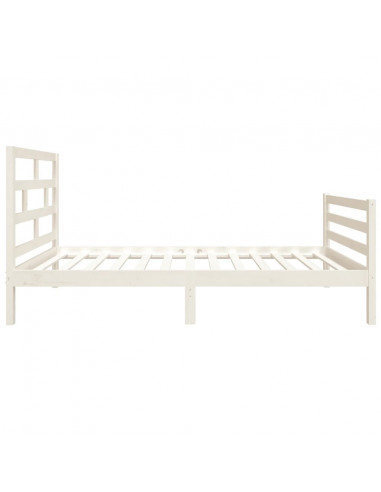 Giroletto Bianco 90x190 cm Single in Legno Massello