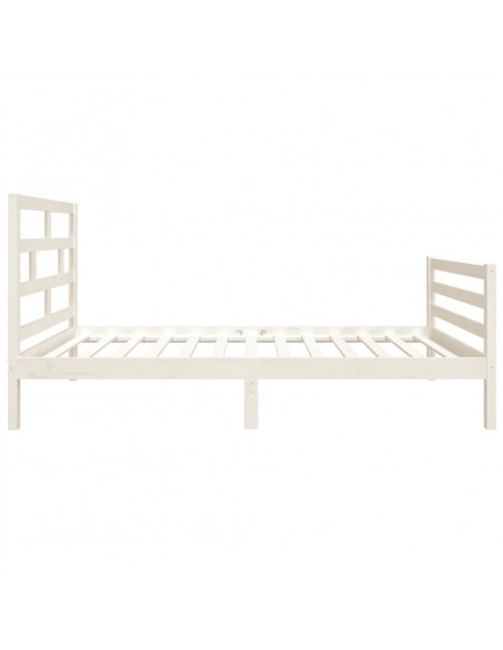 Giroletto Bianco 90x190 cm Single in Legno Massello